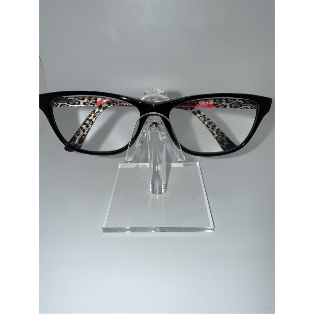 Guess GU 2513 Black/Leopard  Full Rim Square Frame 53-15-135 Eyeglasses Frames